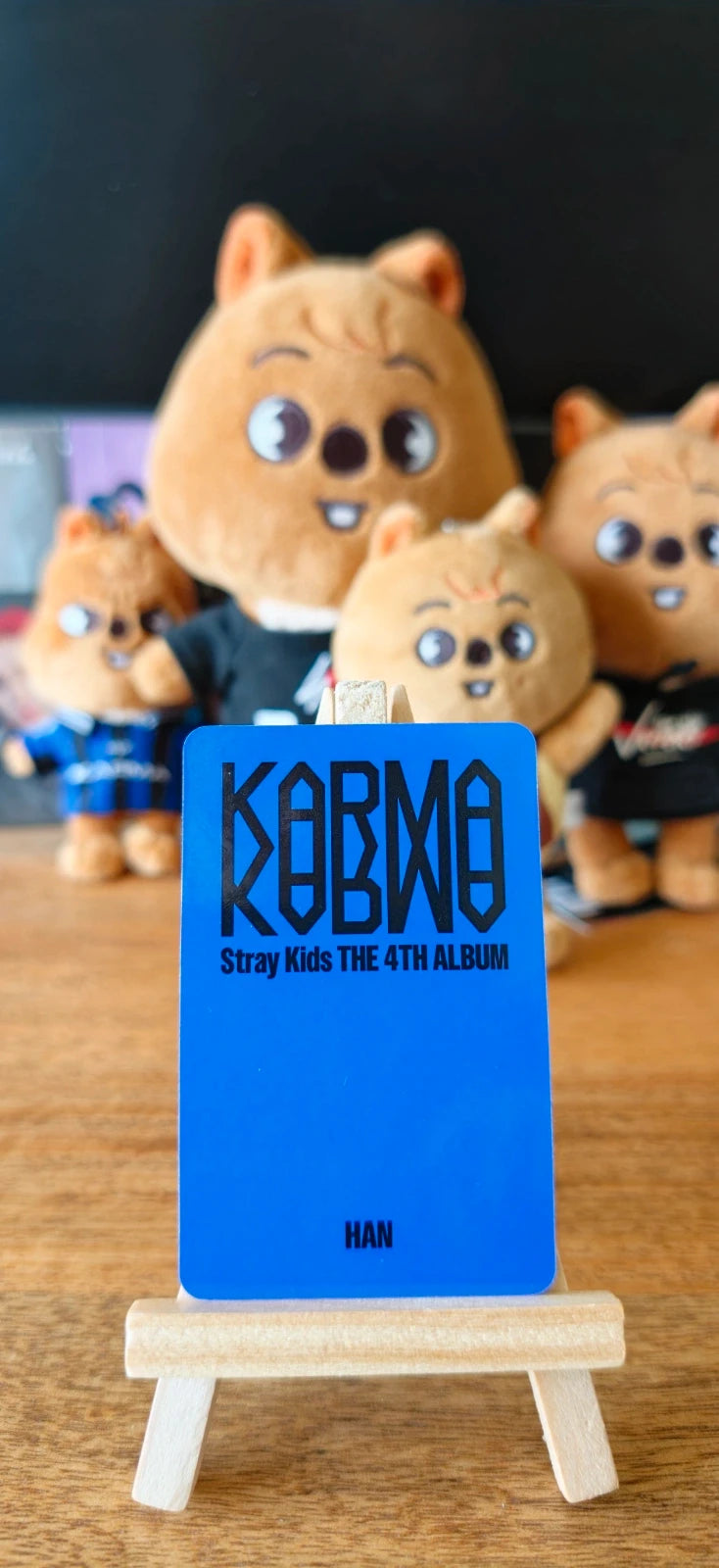 Stray Kids Han KARMA Photocard (SKZOO POB) — reverse