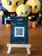 Stray Kids Felix I am NOT Photocard, blue reverse with I am NOT logo and QR code
