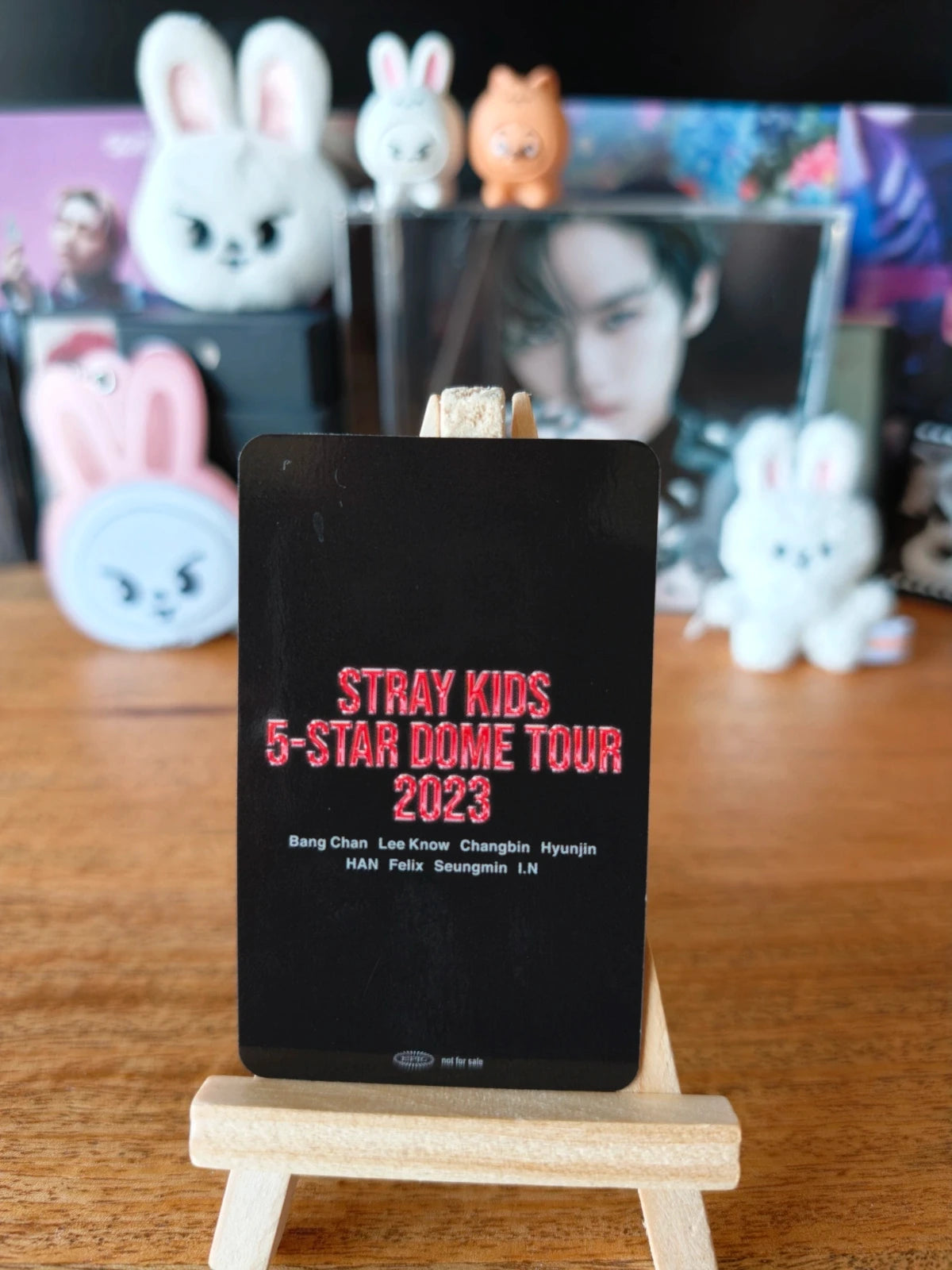 Stray Kids Lee Know 5-STAR Dome Tour 2023 Photocard (Venue Benefit, Nagoya, 3 September 2023) — reverse