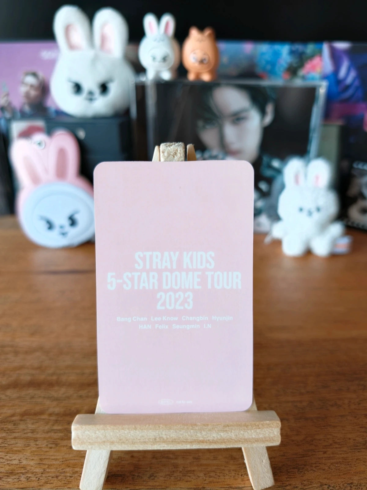 Stray Kids Lee Know 5-STAR Dome Tour 2023 Photocard (Venue Benefit, Tokyo, 28 October 2023) — reverse