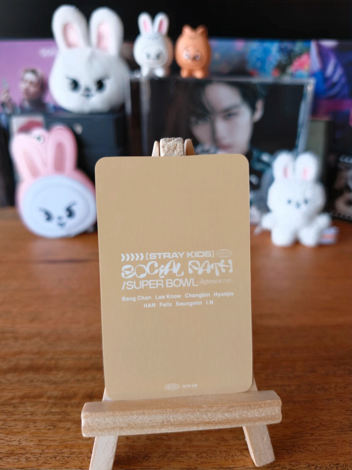Stray Kids Lee Know Social Path / Super Bowl Photocard (Yokohama Offline Lucky Draw) — reverse