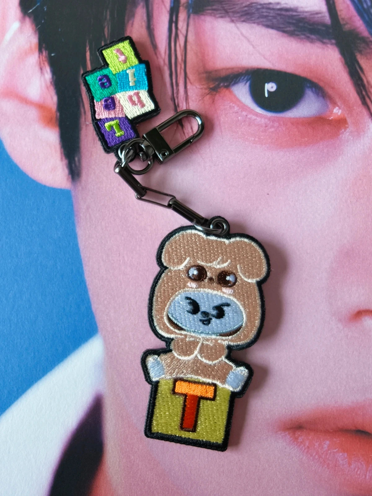 Stray Kids SKZOO Leebit Character Strap (TOY WORLD, PuppyM Suit) — front view