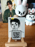 Stray Kids Lee Know I am WHO Photocard (Self-portrait Drawing) — front