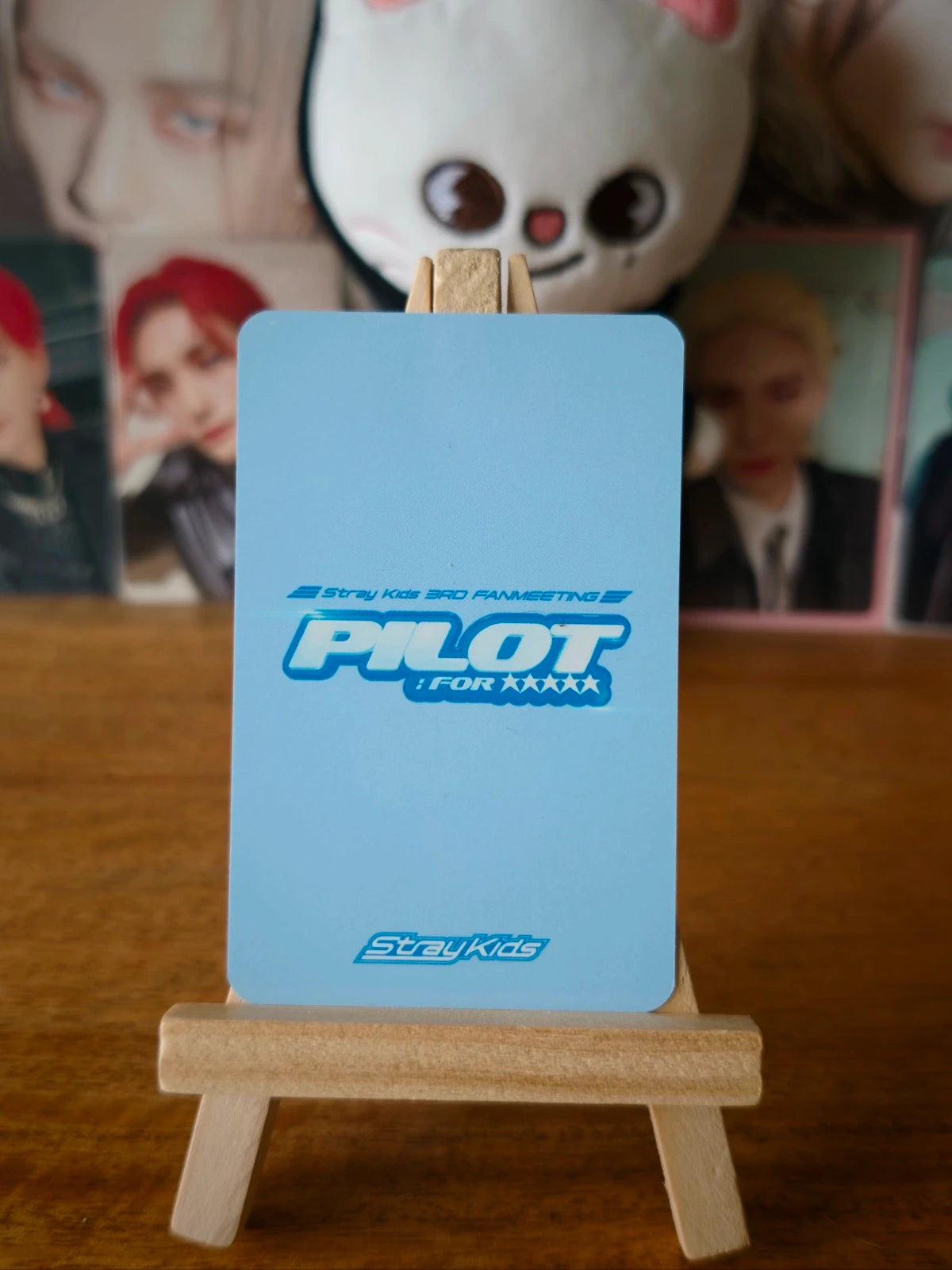 Stray Kids Hyunjin PILOT : FOR ★★★★★ Photocard (Online Benefit, Design B) — reverse