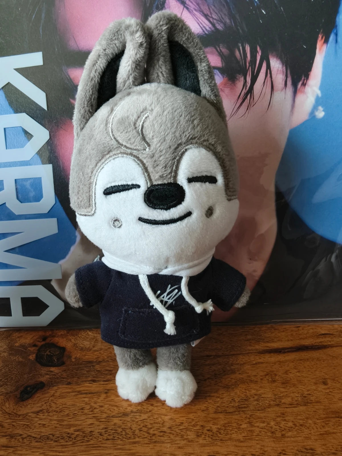 Stray Kids SKZOO Wolf Chan Plush — front view