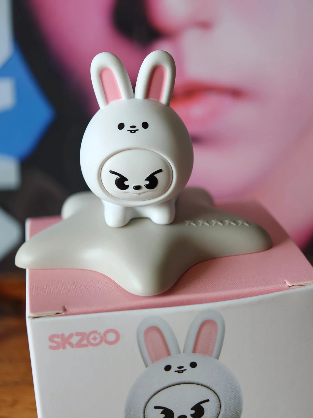 Stray Kids SKZOO Leebit Figure with Star Base — front view