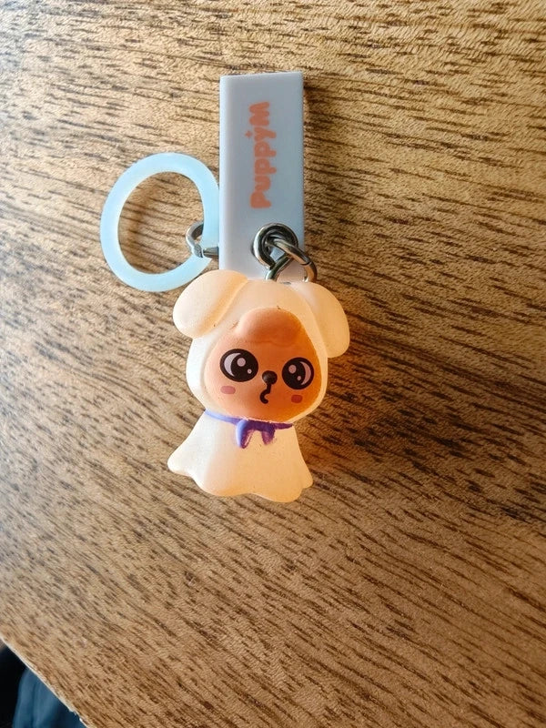 Stray Kids SKZOO PuppyM Figure Keyring — front view