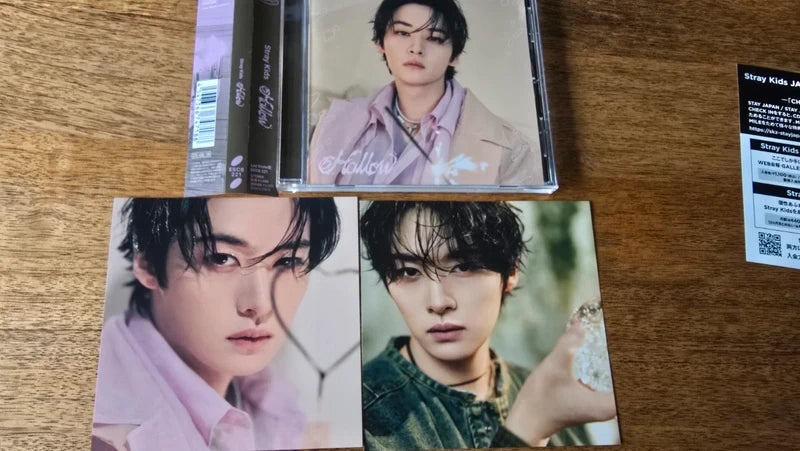 Stray Kids Lee Know Hollow Album (Fanclub Limited Ver., No Photocards) — album and pictured inserts