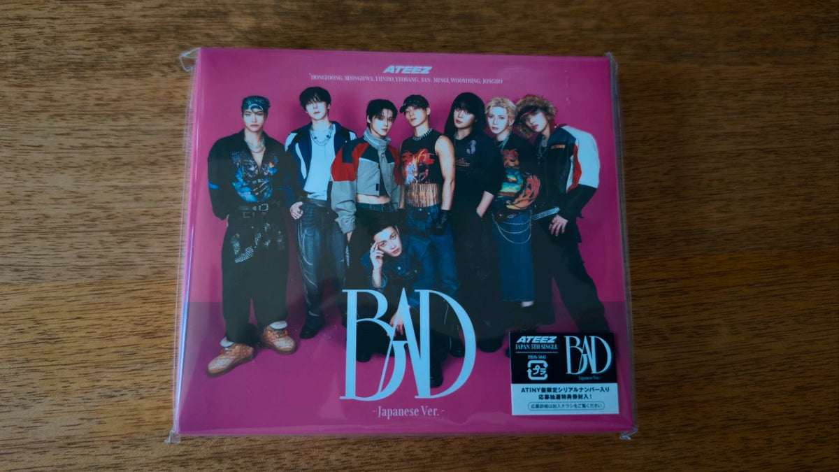 ATEEZ BAD (Japanese Ver.) CD (Limited Edition A) — cover and pictured contents