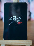 Stray Kids Han STAY JAPAN Photocard (Fanclub Renewal) — black STAY JAPAN reverse
