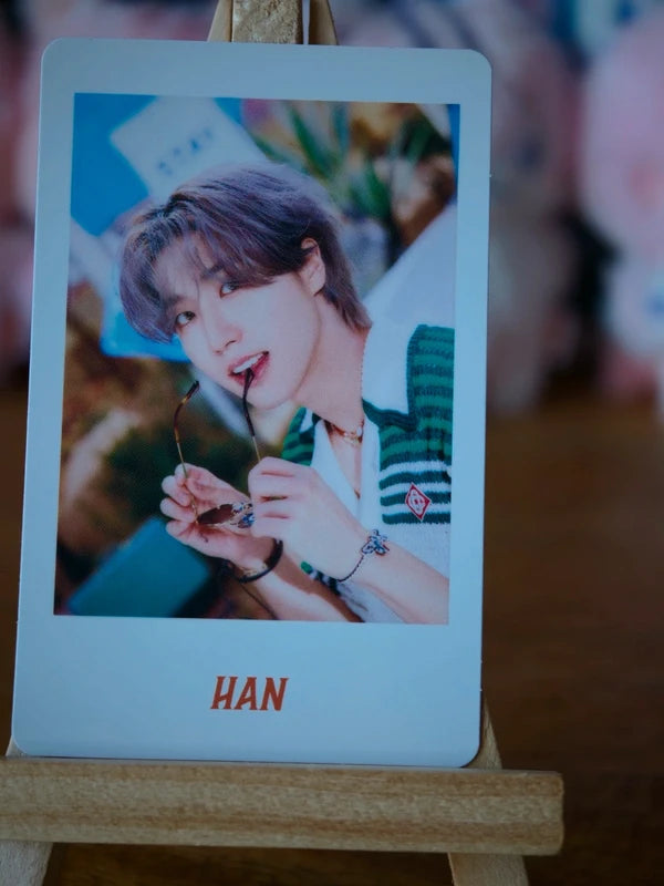 Stray Kids Han JYP JAPAN POPUP STORE 2023 Photocard (Photocard Set B - Orange) — printed photo design