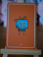 Stray Kids Han JYP JAPAN POPUP STORE 2023 Photocard (Photocard Set B - Orange) — reverse design