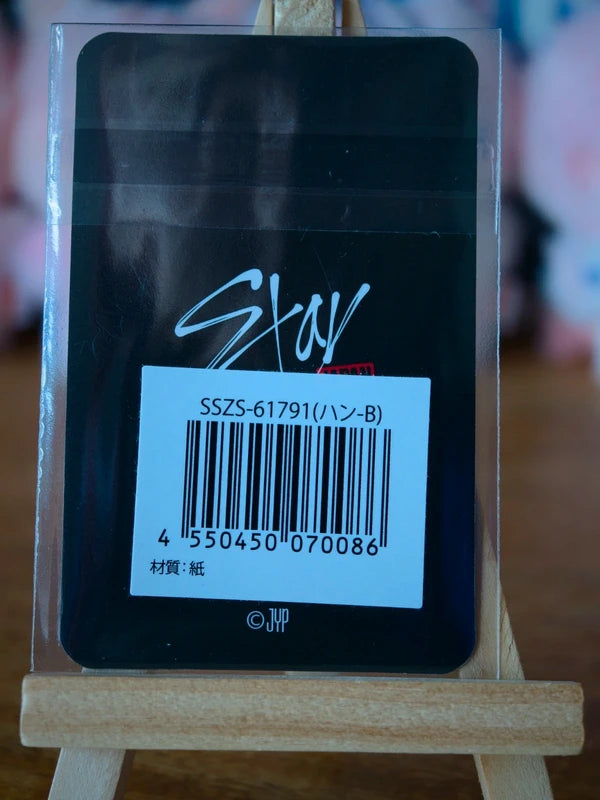 Stray Kids Han SKZOO PON We STAY, together Photocard (Version B) — reverse and packaging product label