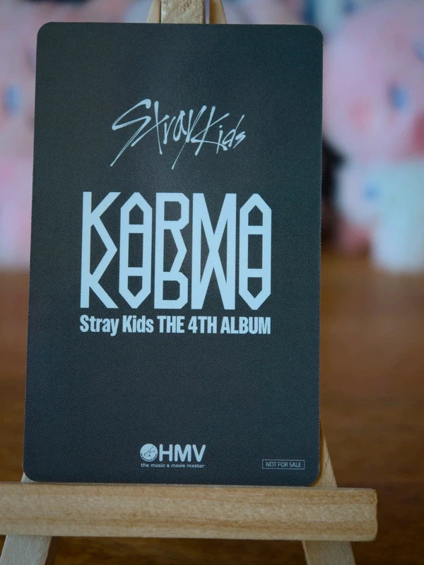 Stray Kids Han KARMA Photocard (HMV A Holographic POB) — reverse