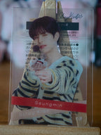 Stray Kids Seungmin FamilyMart Clear Photocard (Crunch Chocolate Collaboration) — front portrait