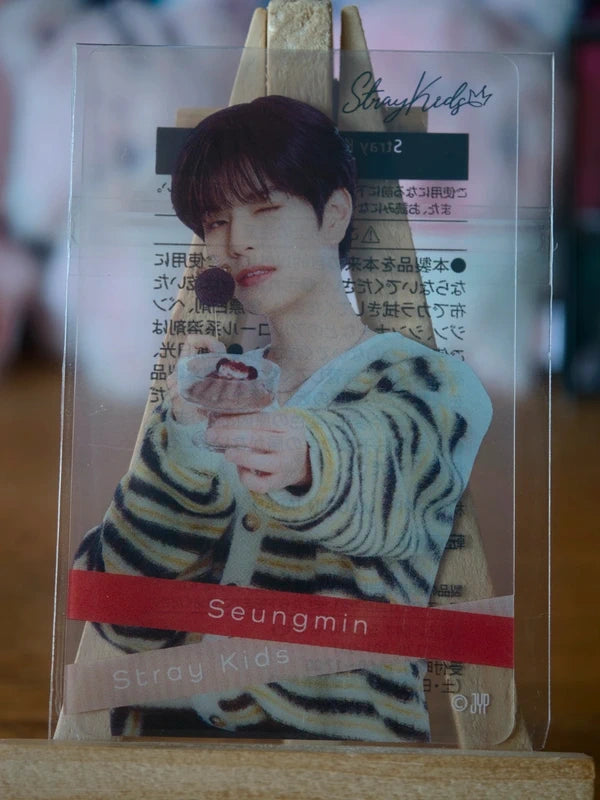Stray Kids Seungmin FamilyMart Clear Photocard (Crunch Chocolate Collaboration) — front portrait