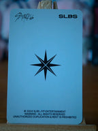 Stray Kids Seungmin SLBS Photocard (Side-profile - Light Compass Reverse) — SLBS logo reverse