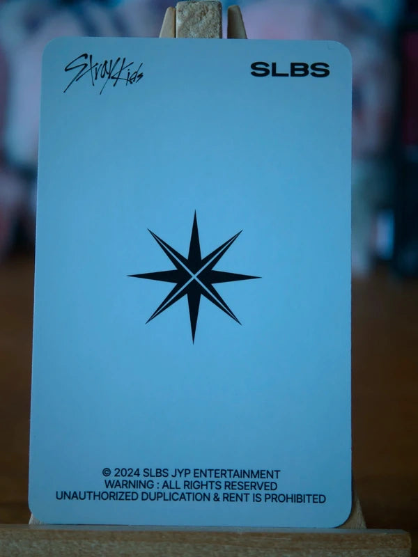 Stray Kids Seungmin SLBS Photocard (Side-profile - Light Compass Reverse) — SLBS logo reverse