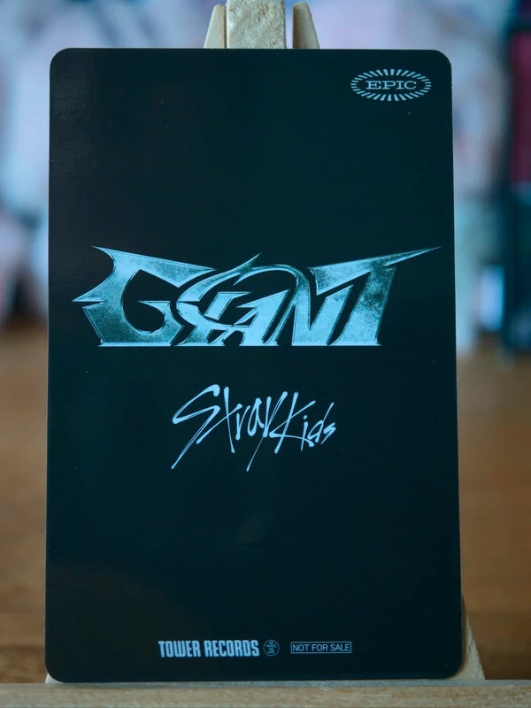 Stray Kids Seungmin GIANT Photocard (Tower Records POB) — reverse
