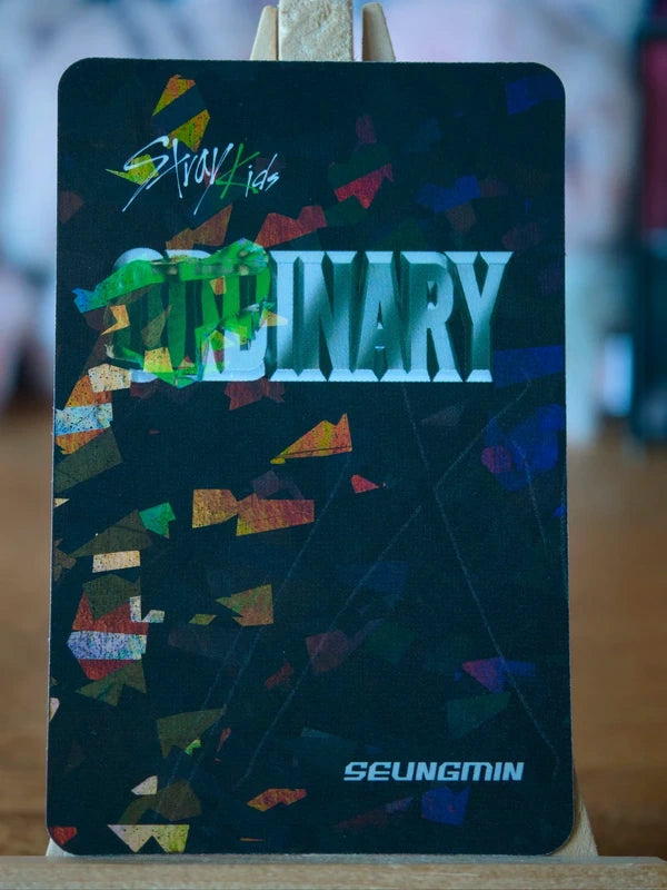 Stray Kids Seungmin ODDINARY Photocard (Soundwave POB) — reverse