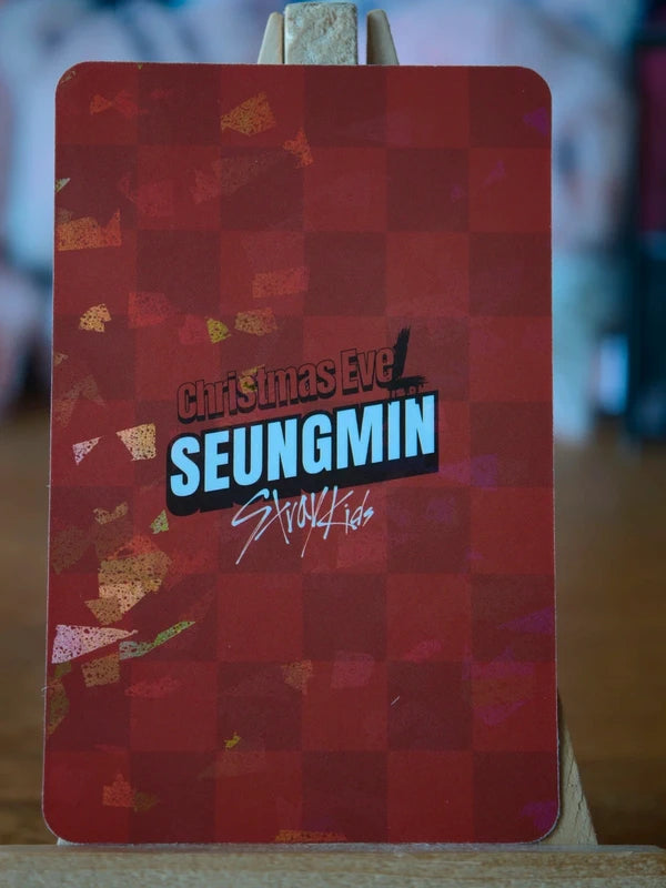 Stray Kids Seungmin Christmas EveL Photocard (Glitter) — reverse