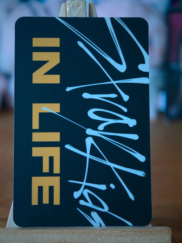 Stray Kids Lee Know & Seungmin IN LIFE Unit Photocard (Album Card) — reverse