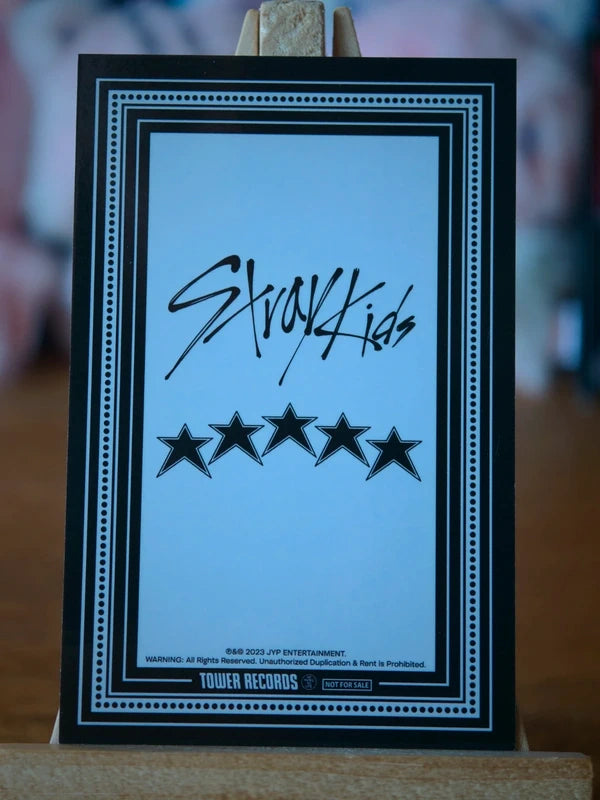 Stray Kids Seungmin 5-STAR Photocard (Tower Records POB) — reverse
