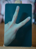 Stray Kids Seungmin ROCK-STAR Photocard (Double-sided) — hand photograph side