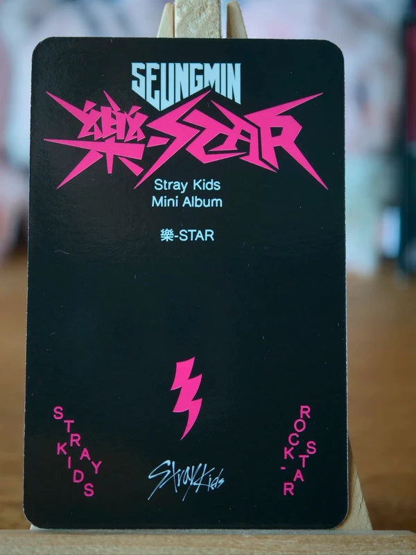 Stray Kids Seungmin ROCK-STAR Photocard (Postcard POB) — reverse