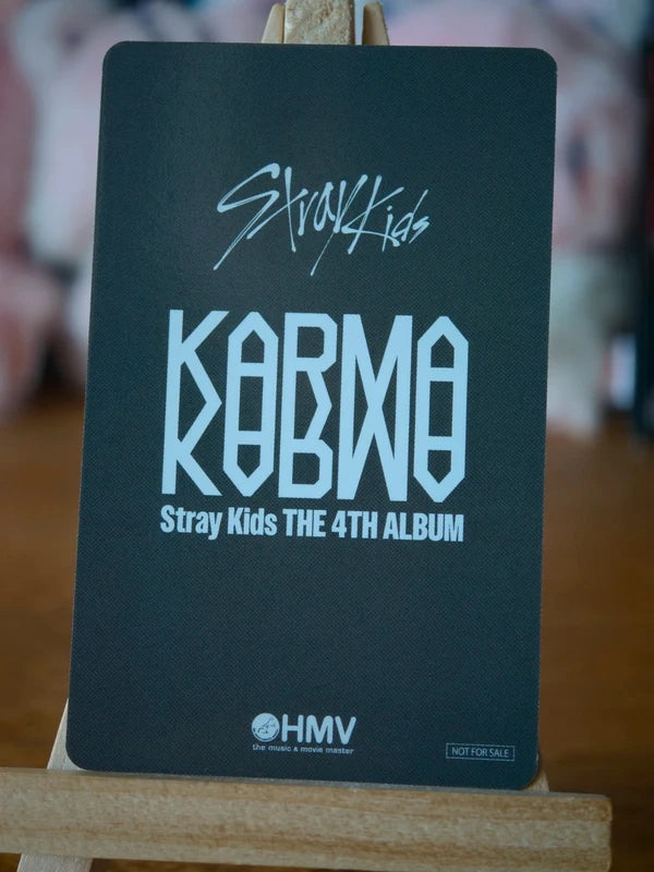 Stray Kids Seungmin KARMA Photocard (HMV A Holographic POB) — reverse