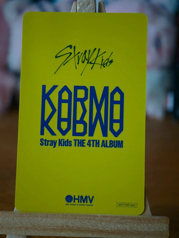 Stray Kids Seungmin KARMA Photocard (HMV Lucky Draw C) — reverse